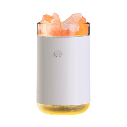 Himalayan Salt Humidifier | Portable | Lights & USB | Diffuser