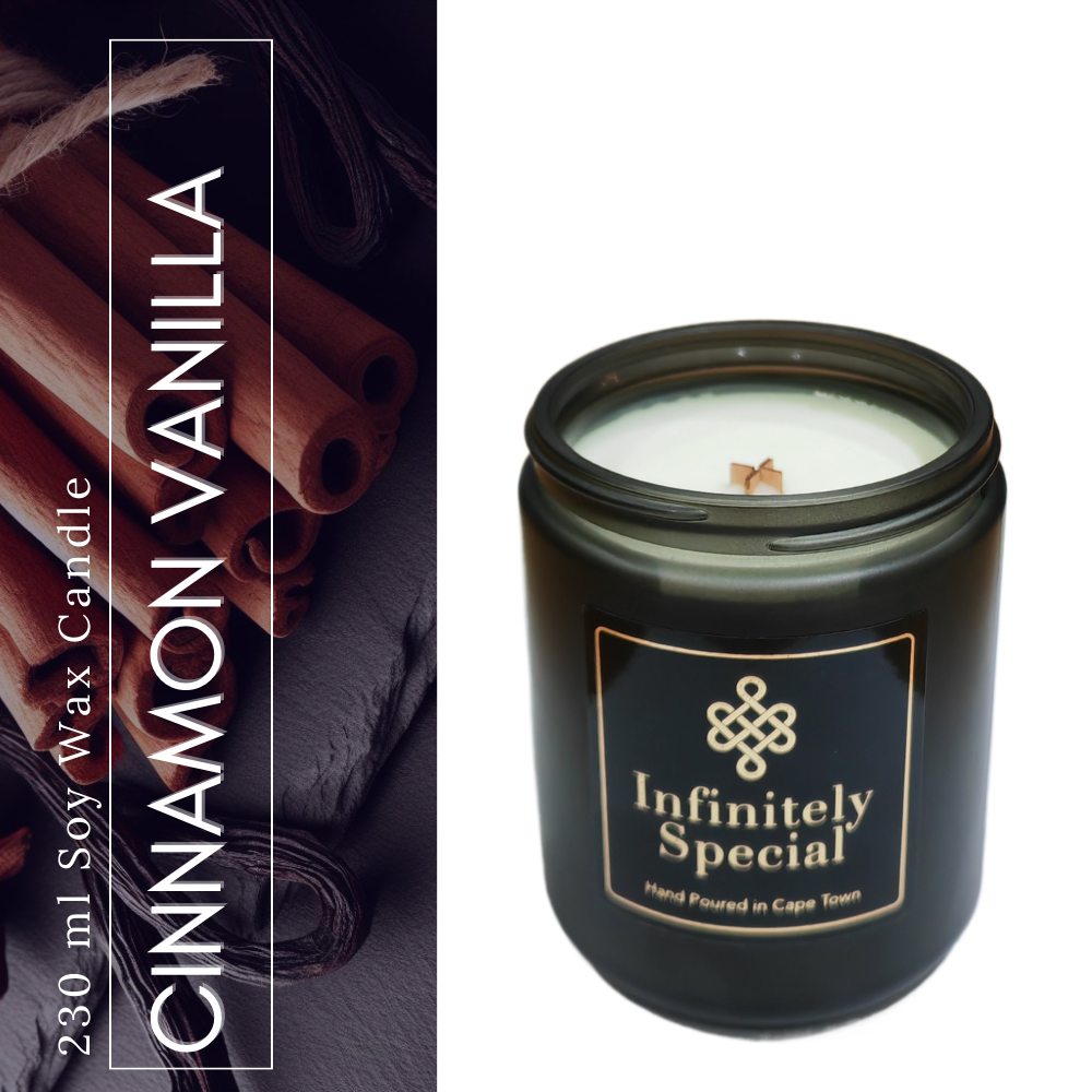 Cinnamon & Vanilla Soy Wax Candle (230ml)