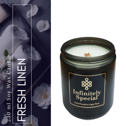 Fresh Linen Soy Wax Candle (230ml)