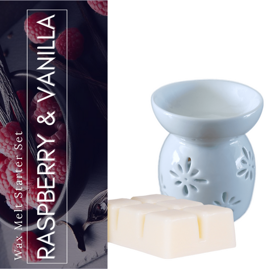 Raspberry & Vanilla Wax Melt Starter Set