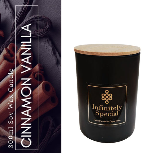 Cinnamon & Vanilla Soy Wax Candle (300ml)