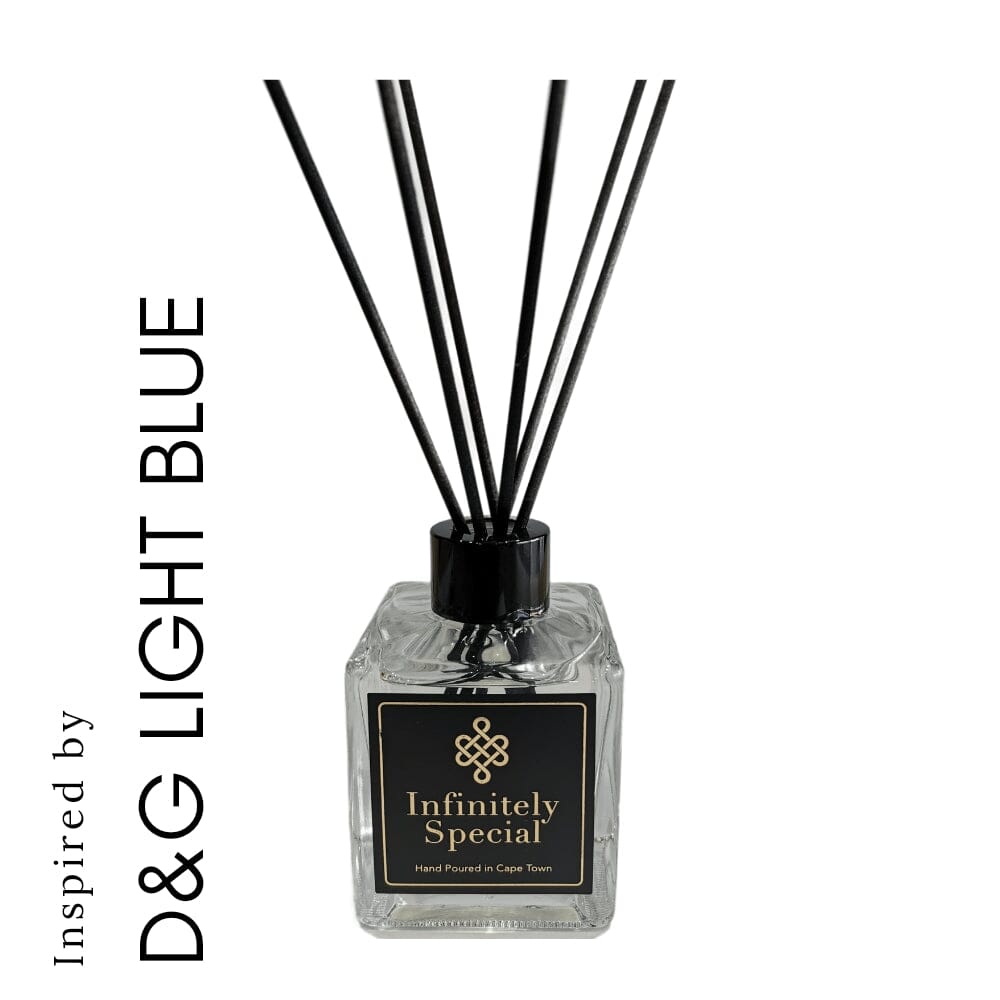 Reed Diffuser - Inspired by D&G Light Blue Designer Collection infinitelyspecial.co.za 